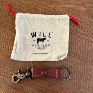 Will Leather Goods key ring with clip